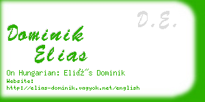 dominik elias business card